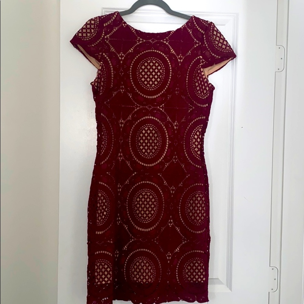 Burghendy lace dress